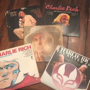 Charlie Rich old vinyl records set of 5